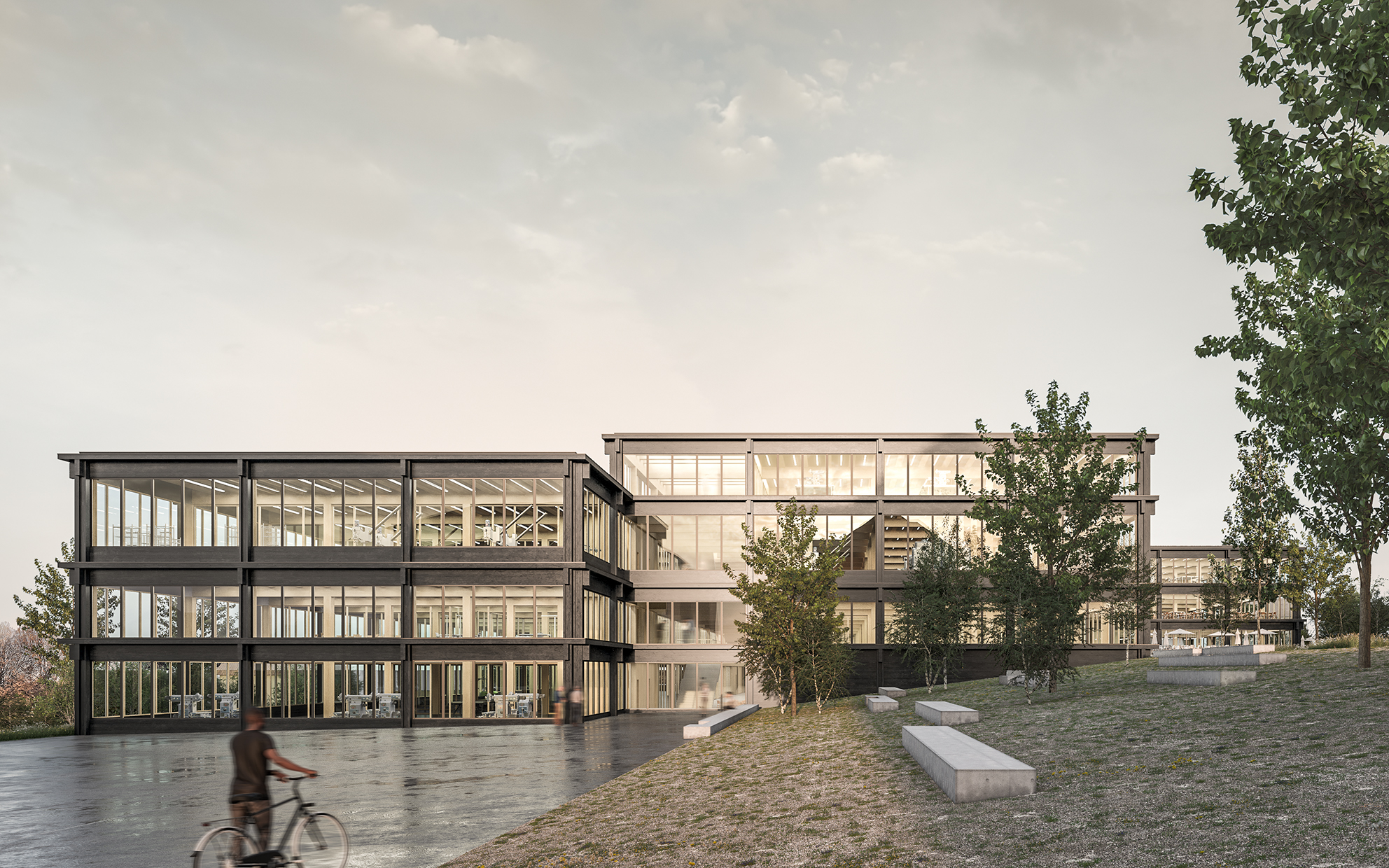 Siegerprojekt «werk.stadt» für den Neubau der TF Bern (Visualisierung: indievisual AG)