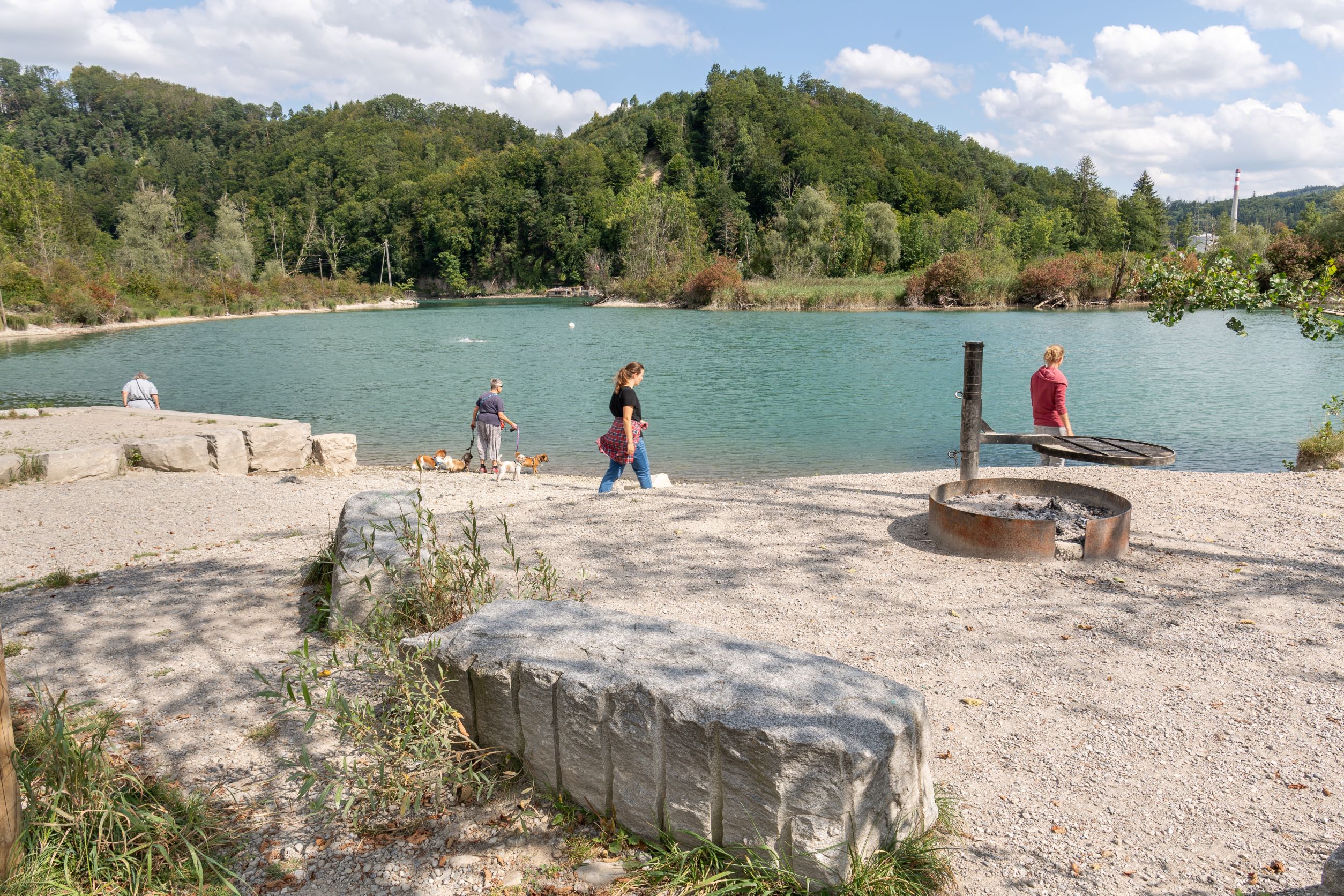 Mühleberg, Rewag, Freifläche (Beispiel See- und Flussufer-Projekt Tiefbauamt Kanton Bern), Bild: B. Devènes, 2021